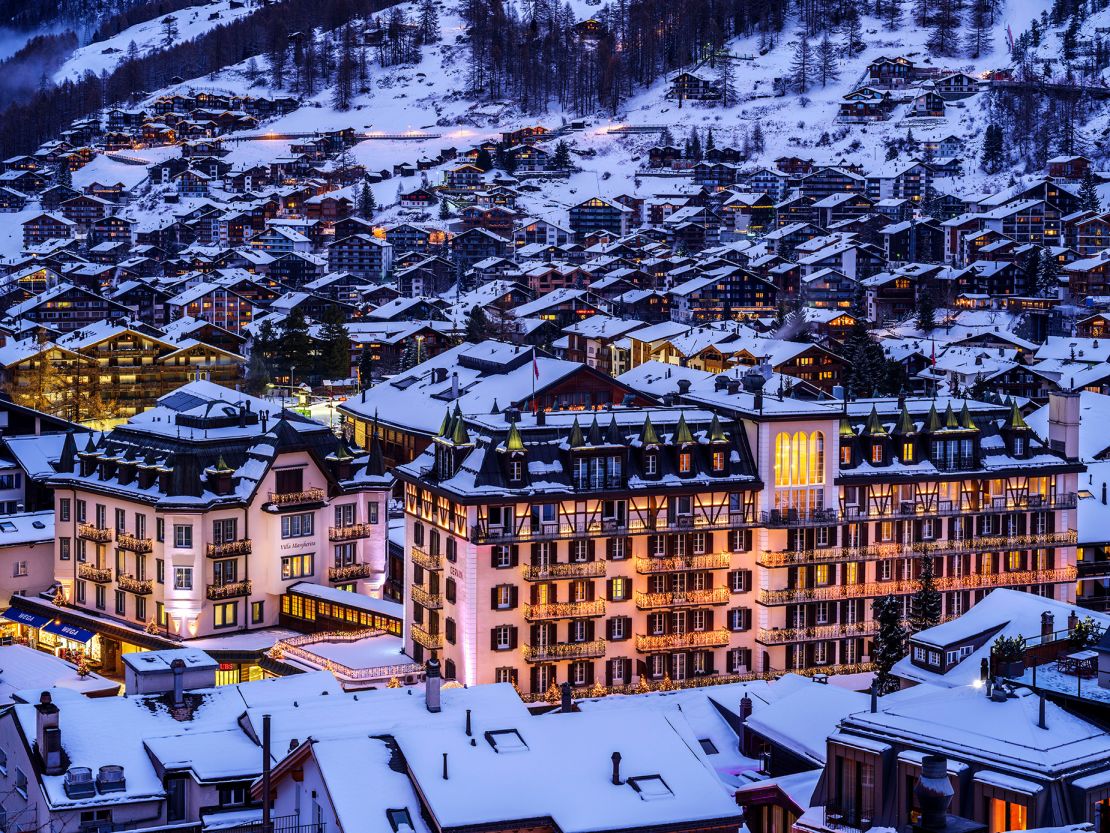 Zermatt not only offers rather reliable snow but also features plenty of old-school Swiss alpine charm.