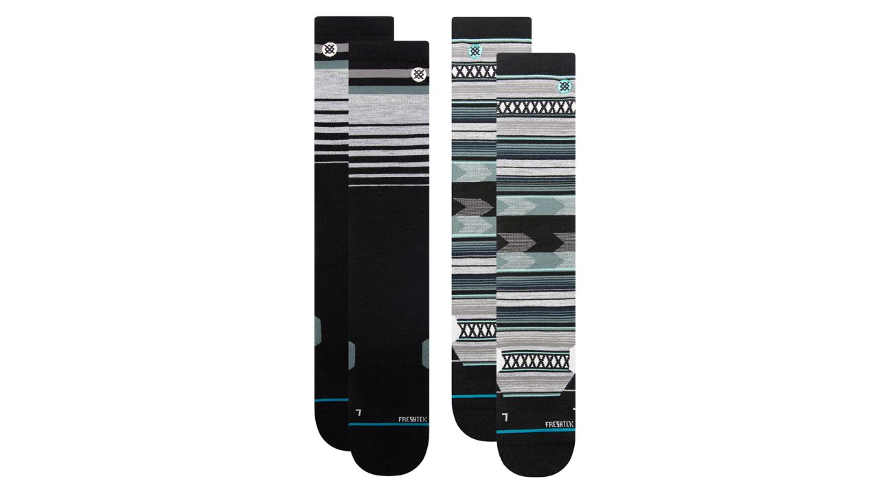 3 Pack Stance Snowboard Ski All Mountain Wool Poly Over the Calf socks S/M  L/XL