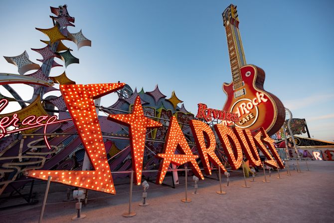 <strong>Neon Museum: </strong>At the Neon Museum, classic signs like this one for the defunct Stardust Resort & Casino are on display in its "boneyard."