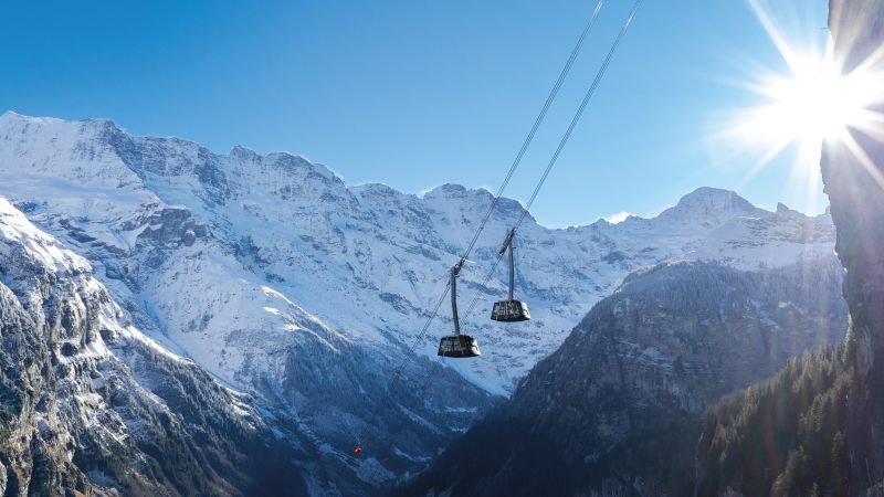 ‘World’s steepest’ cable car opens in Switzerland | CNN