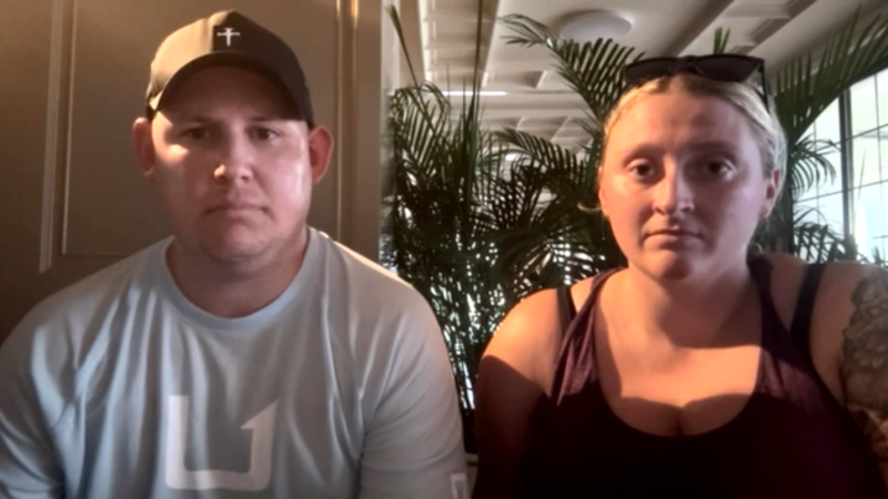 U.S. honeymooners Adam and Jordan Simmons on sheltering for 28 hours in Jamaica during Hurricane Melissa U.S. honeymooners Adam and Jordan Simmons on sheltering for 28 hours in Jamaica during Hurricane Melissa