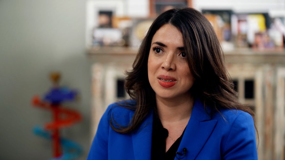 Valeria Gurr speaks to CNN's John King in Nevada.