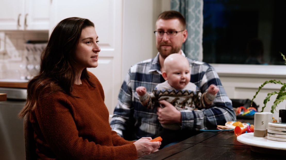 Rachael Gambino, her husband Garrett Mazzeo, and their son from the home outside Philadelphia the couple purchased in 2022. Now, the family is struggling to make their $3,400-a-month mortgage payment along with the cost of a nanny and a new car.