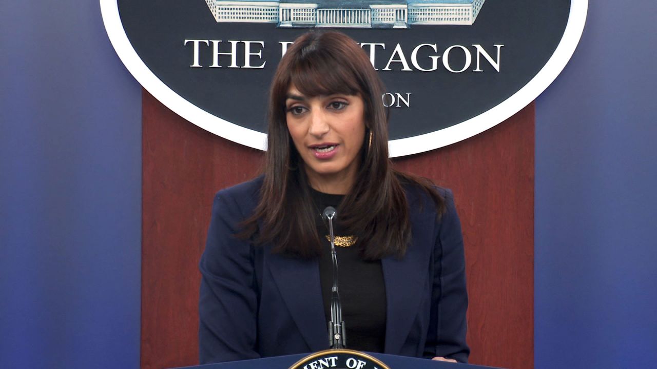 Pentagon Deputy Press Secretary Sabrina Singh at the Pentagon on January 29.