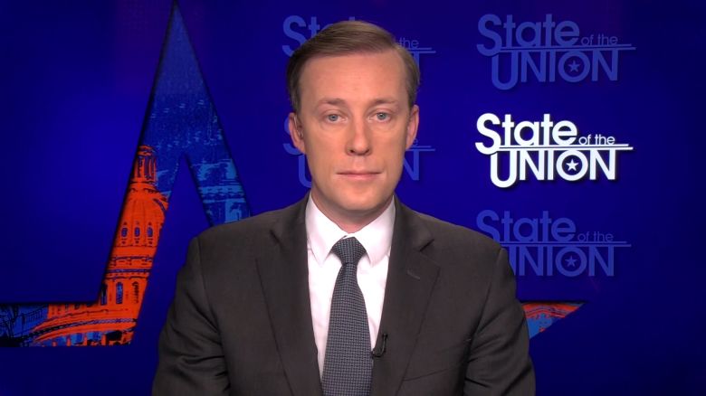 US National Security Adviser Jake Sullivan is pictured during an interview with CNN on February 4.