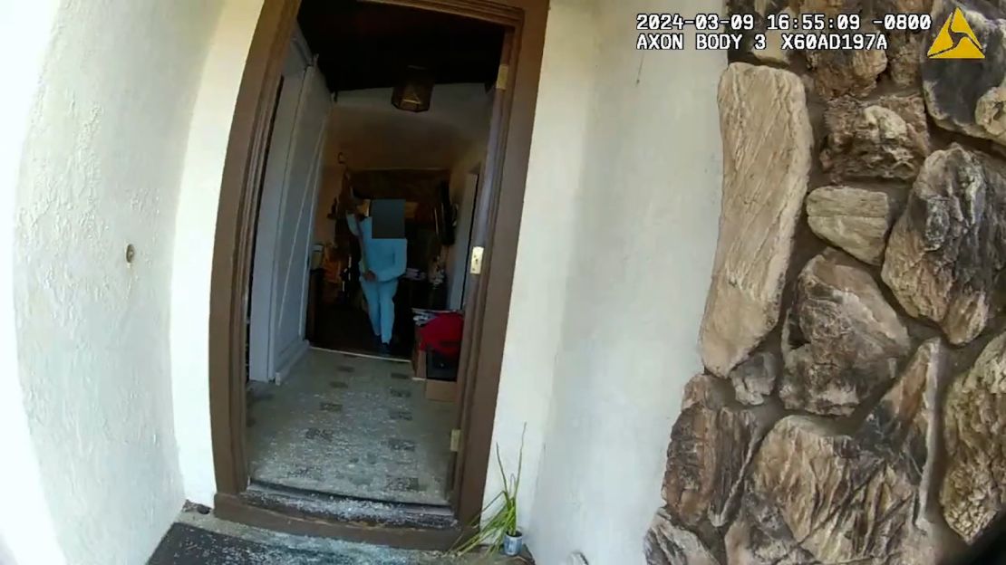 Bodycam video shows Gainer running toward a responding deputy.