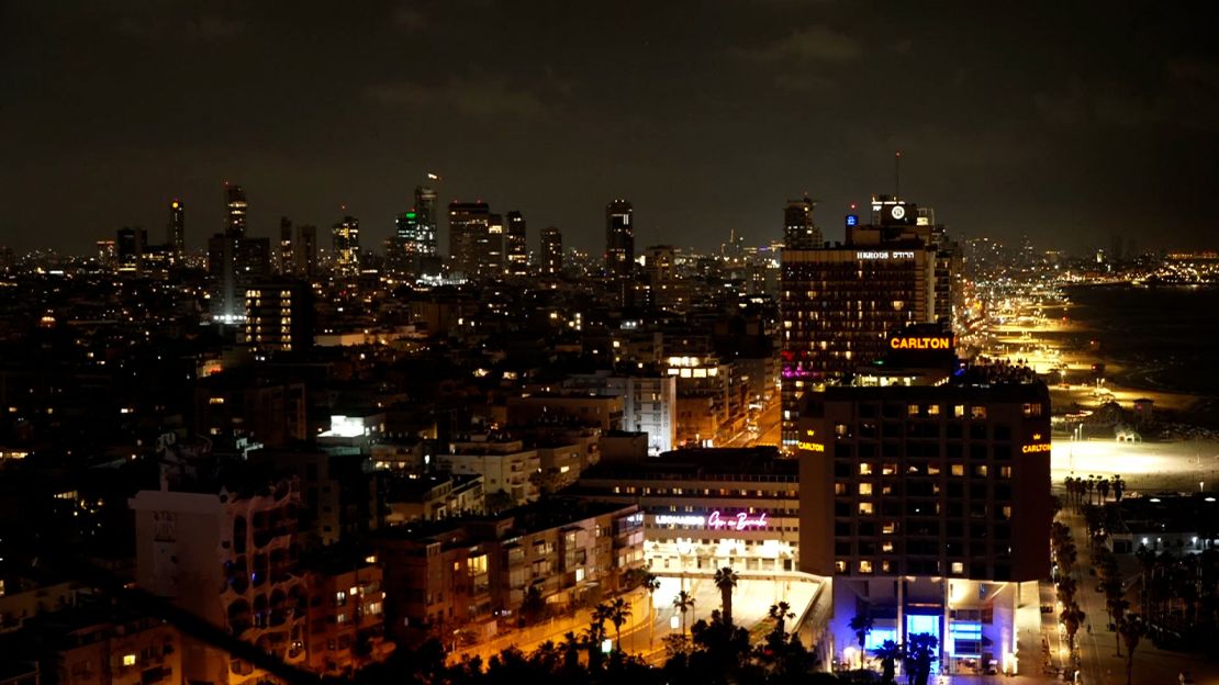 The skyline of Tel Aviv, Israel, as seen on April 13, 2024.
