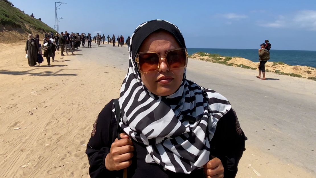 Majd El-Aqqad said she is returning to Gaza City. "We need to go back to our homes and lands. We are tired of displacement," she said.