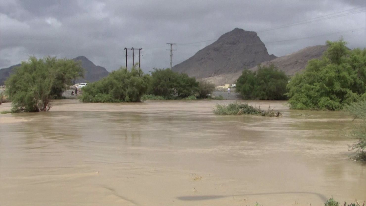 The Omani government has suspended work in five governorates following flash floods.