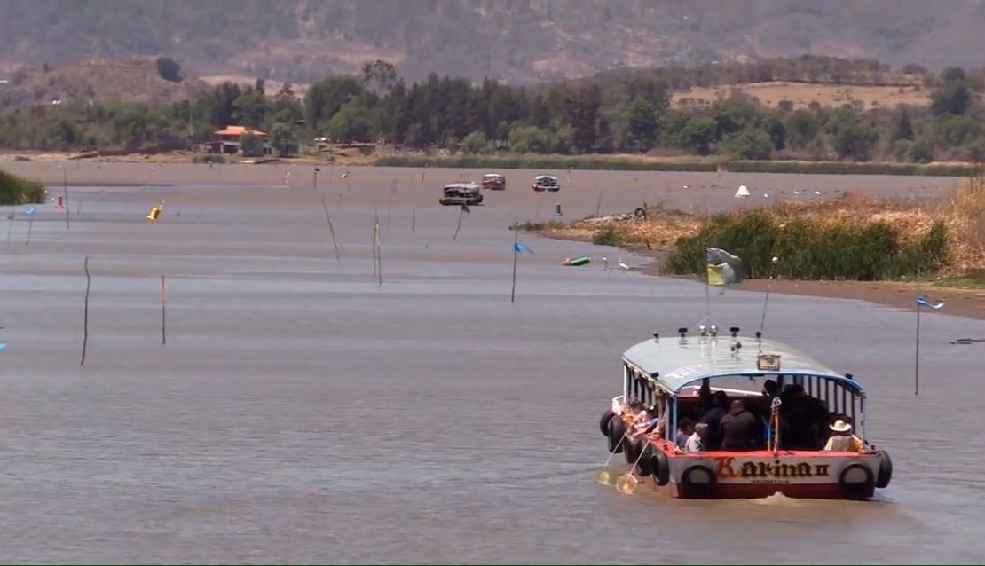 Lake Patzcuaro, as seen in a video from the government of Patzcuaro.