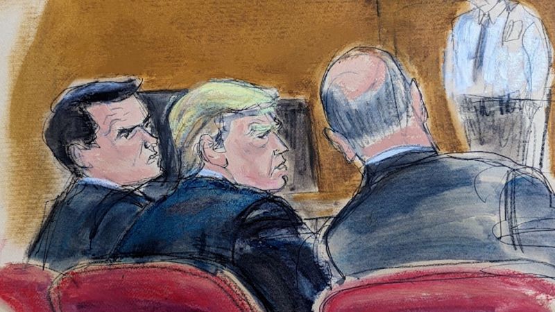 Video: Sketch artist details moment Trump’s behavior changed in court ...