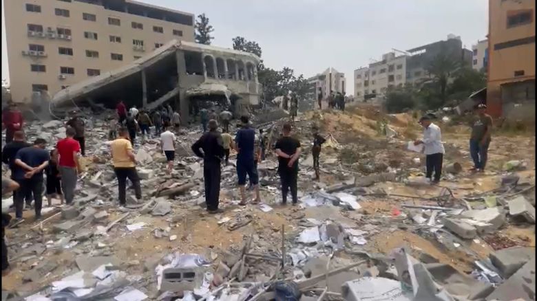 At least three people were killed, including the daughter of a prominent Palestinian poet who was himself killed in December, in an Israeli airstrike on Friday, according to multiple sources.
