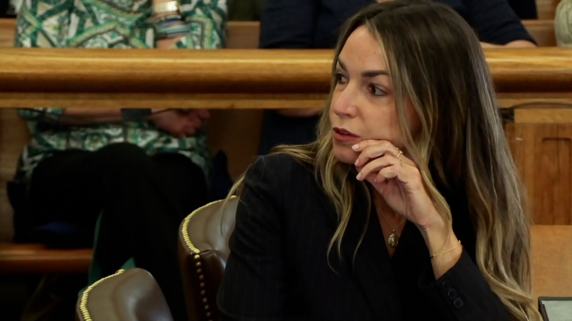 Karen Read is seen in the courtroom during opening statements in her trial.