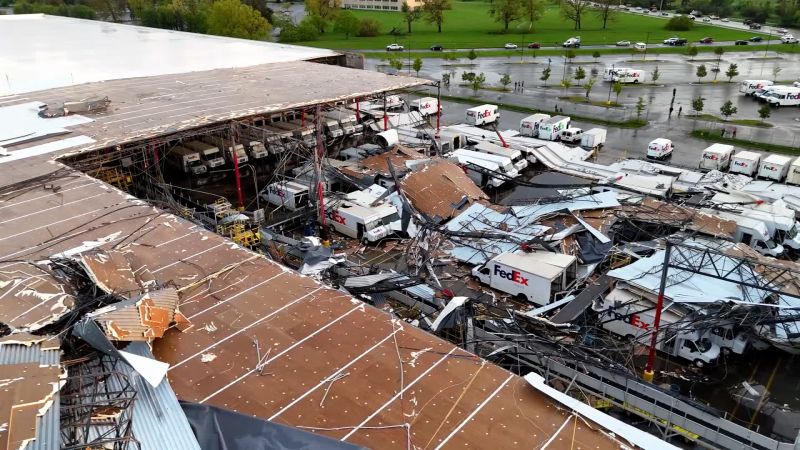 Powerful tornadoes sweep through southwestern Michigan causing destruction and injuries across the region
