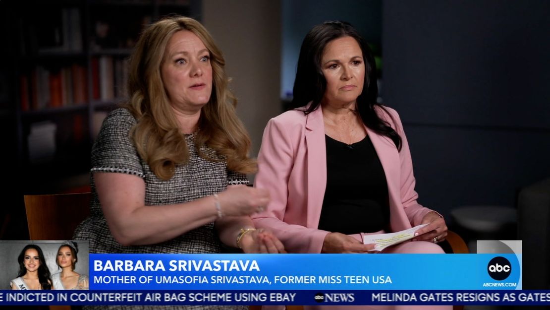 Barbara Srivastava e Jackeline Voigt no Good Morning America na terça-feira.