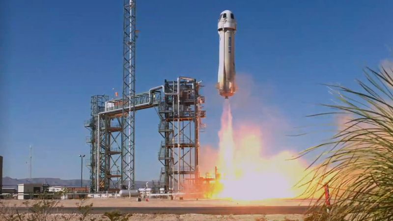 Изстрелването на туристическа ракета от Blue Origin слага край на почти двугодишна пауза
