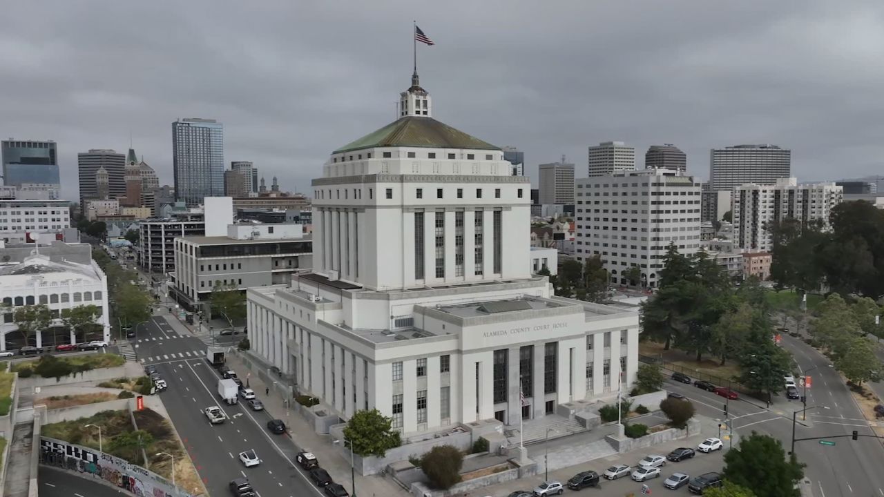 The Alameda County Court House is seen on May 28, 2024, in Oakland, California.