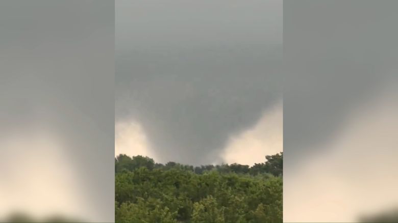 In a screengrab taken from a video, a tornado is seen in Darnestown, Maryland, on June 5, 2024.
