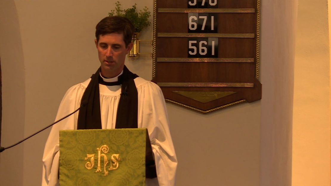 The Rev. Daniel Cenci speaks at Christ Episcopal Church in Elizabeth City, North Carolina.