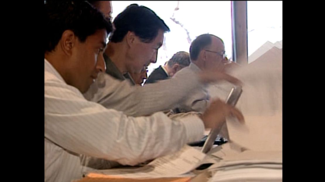 In a screengrab taken from a video, CNN Chief Medical Correspondent Dr. Sanjay Gupta, left, reviews the medical records of Sen. John McCain in 2008, when he was running for president.