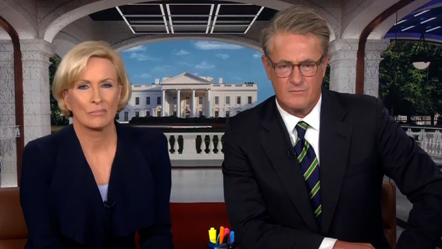 Mika Brzezinski (l) and Joe Scarborough (r) host 'Morning Joe' on MSNBC.