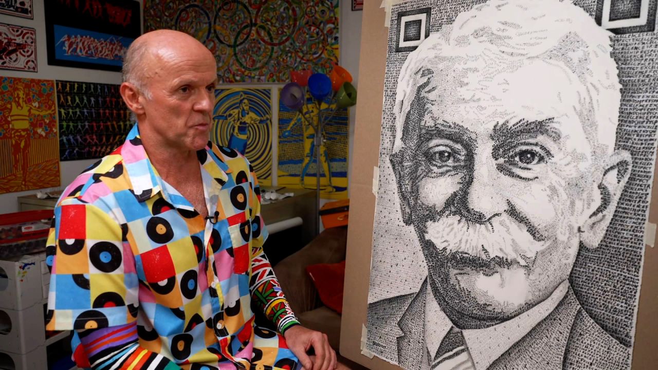 The ‘Olympic Picasso’ Roald Bradstock finally finds recognition for his athletics-inspired art.