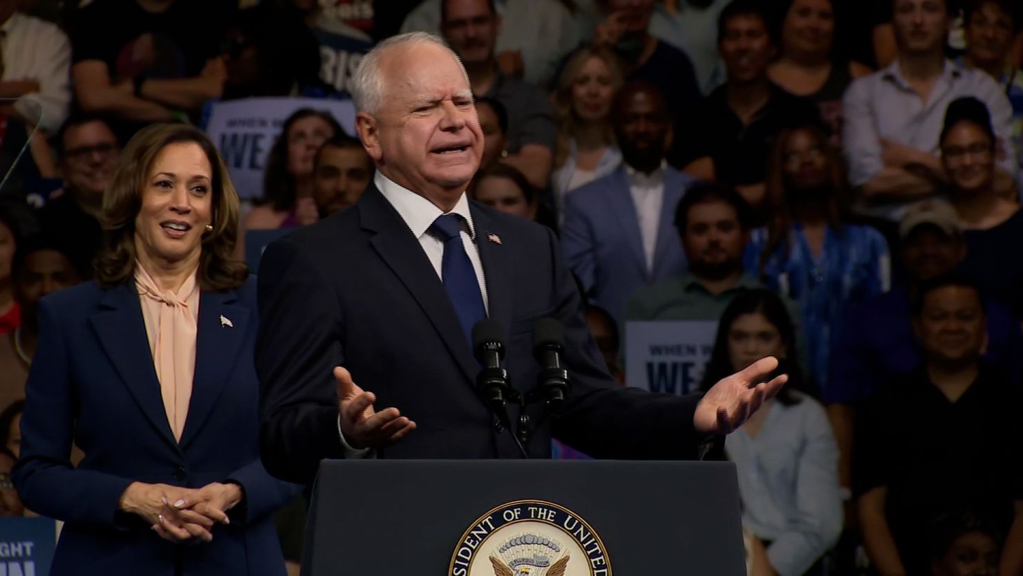 Minnesota Gov. Tim Walz was portrayed by right-wing media figures as a far-left “radical” supposedly out of touch with everyday Americans.