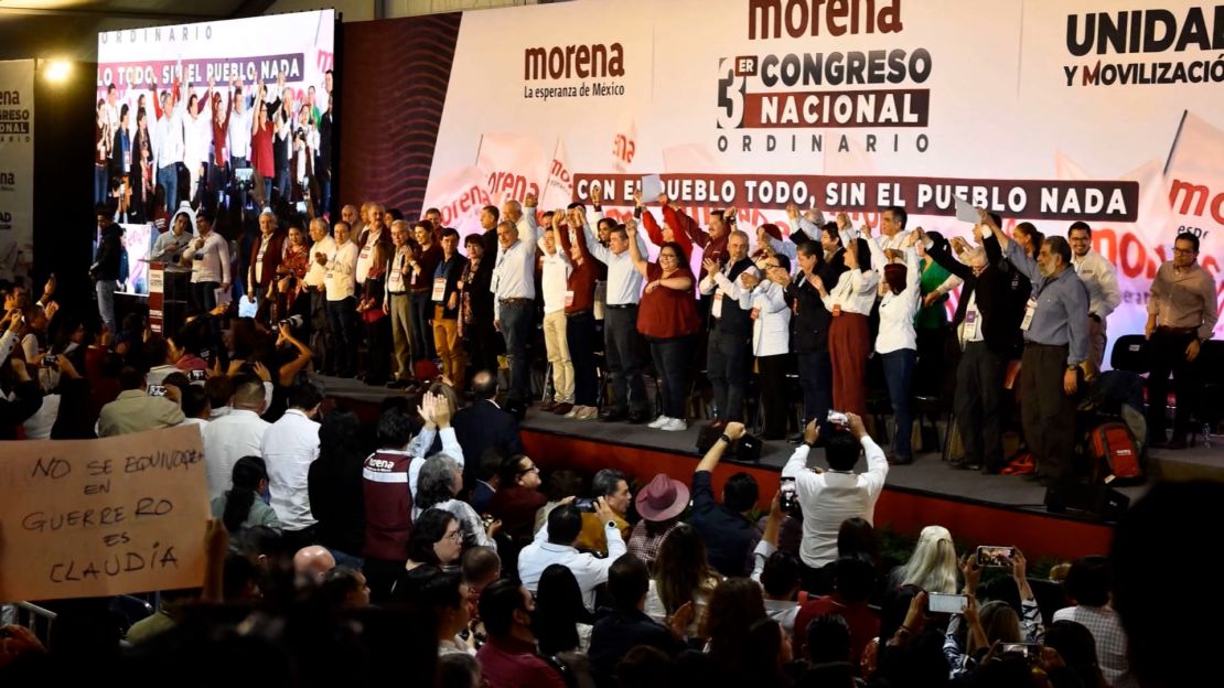 Congreso Nacional del partido Movimiento de Regeneración Nacional (Morena).