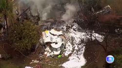 #VIDEO ALERT: Aerials show?crash?site of plane carrying 62 passengers in?Brazil<br />MS#?<strong>20859289</strong><br />Source: Reuters<br />Location: Vinhedo, Sao Paulo,?Brazil<br />Shot Date: August 9, 2024