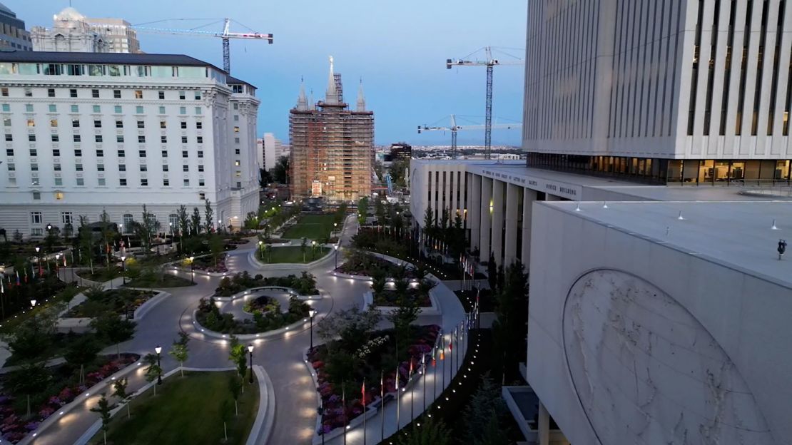 The Salt Lake Temple of The Church of Jesus Christ of Latter-Day Saints Temple in Salt Lake City, Utah. The Church says a formal review will follow the end of litigation against Farley.