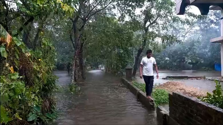 This screengrab taken from a video shows flooding in Feni, Bangladesh on August 21, 2024. More than 300,000 people have been impacted by the flooding caused by heavy rains. (Joy Bhuiyan)
