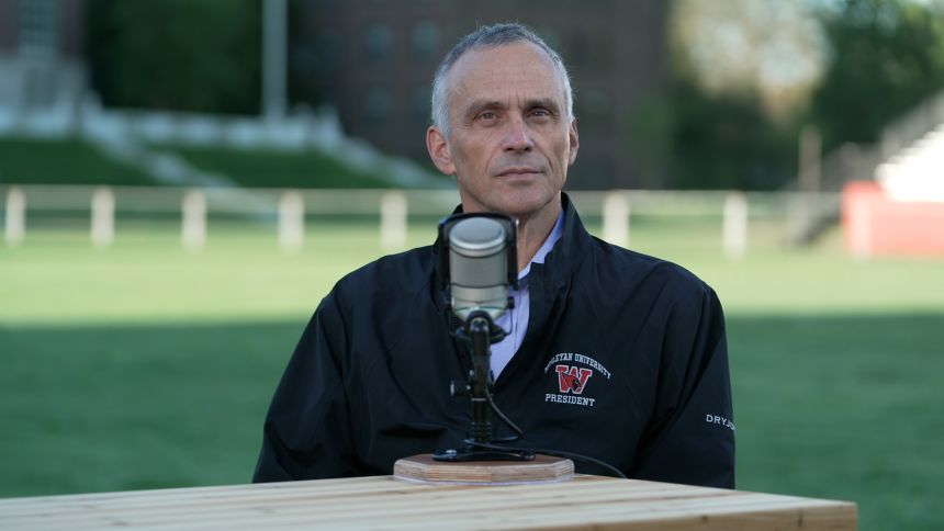 President Michael S. Roth of Wesleyan University speaks during a September 2024 interview.