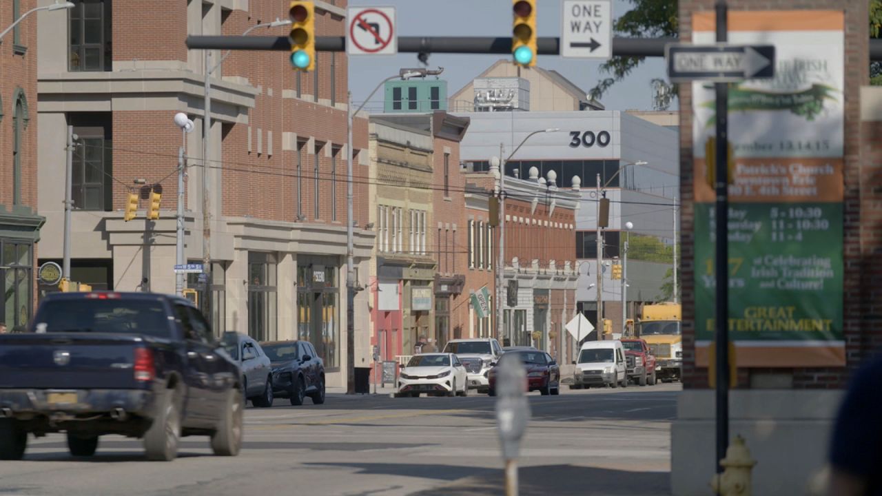 A street in Erie, Pensylvania