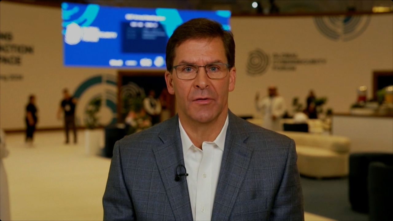 Former US Defense Secretary Mark Esper speaks to CNN.