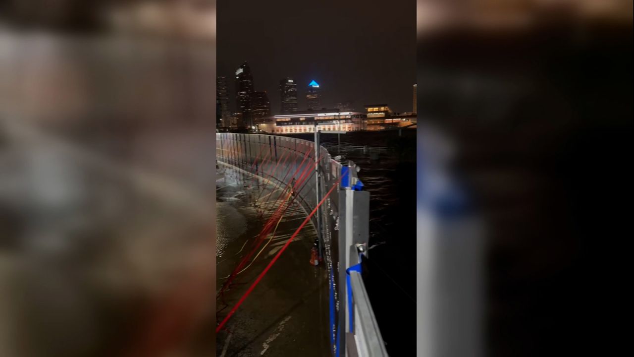 Hurricane Helene is the first storm to test the new AquaFence at Tampa General Hospital