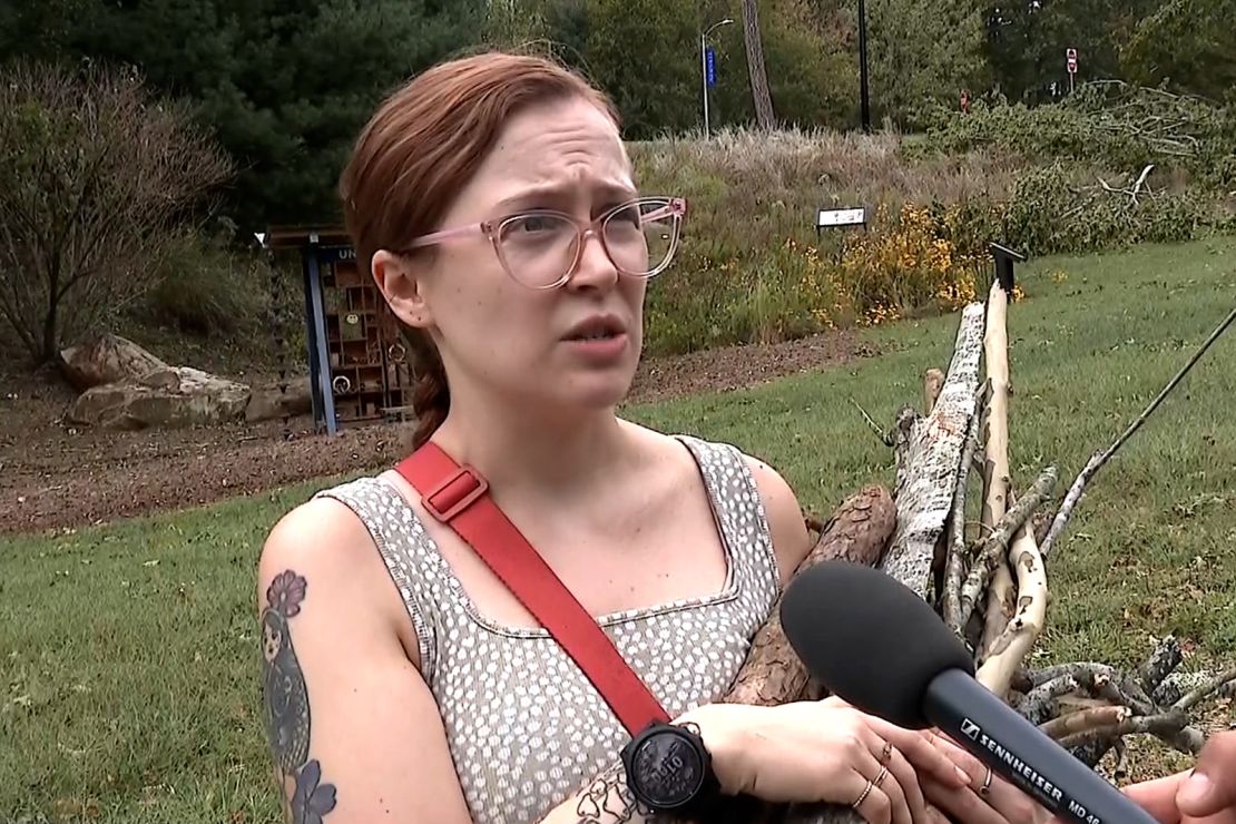 Meredith Keisler during an interview in Asheville, North Carolina, on September 29.