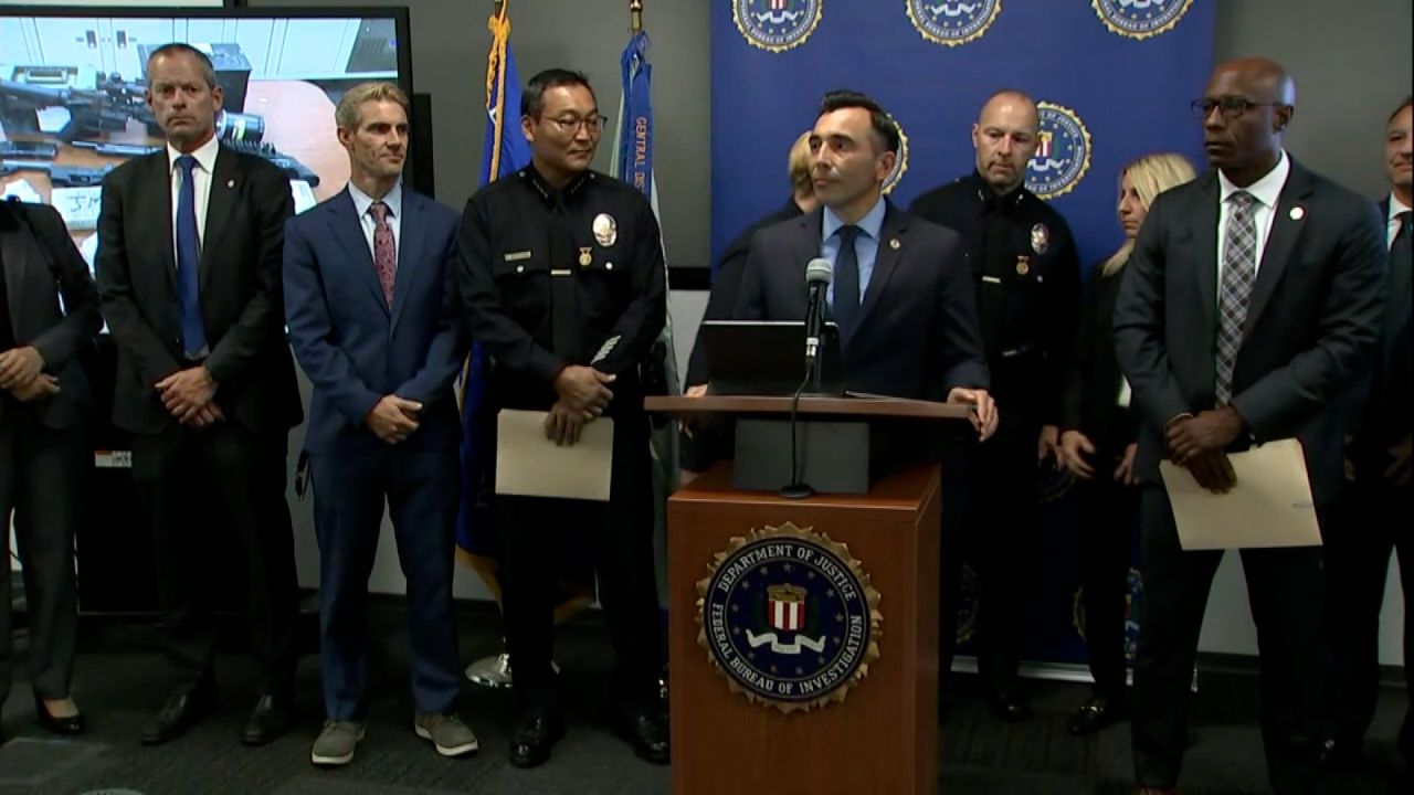 Martin Estrada, US Attorney for the Central District of California, announced federal charges against suspected members of a White supremacist gang on Wednesday.