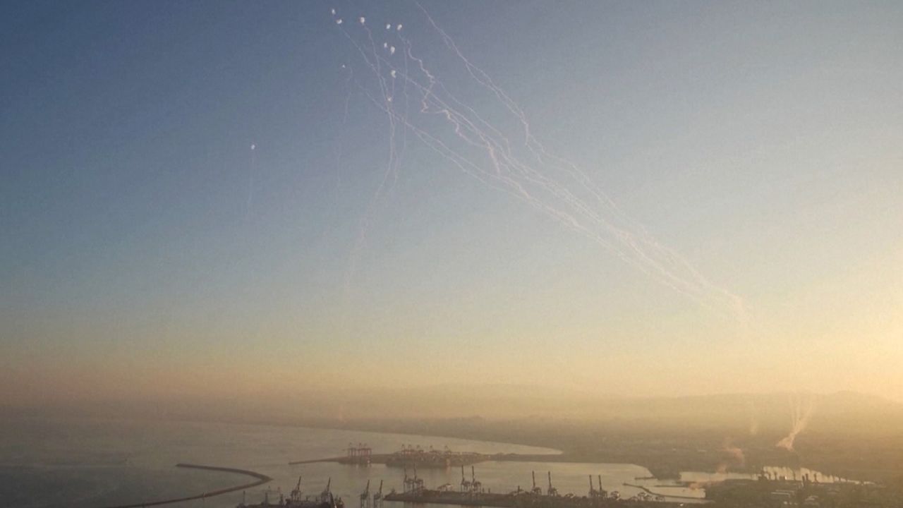 Iron Dome intercepts rocket attack on Israel’s Haifa on Friday morning.