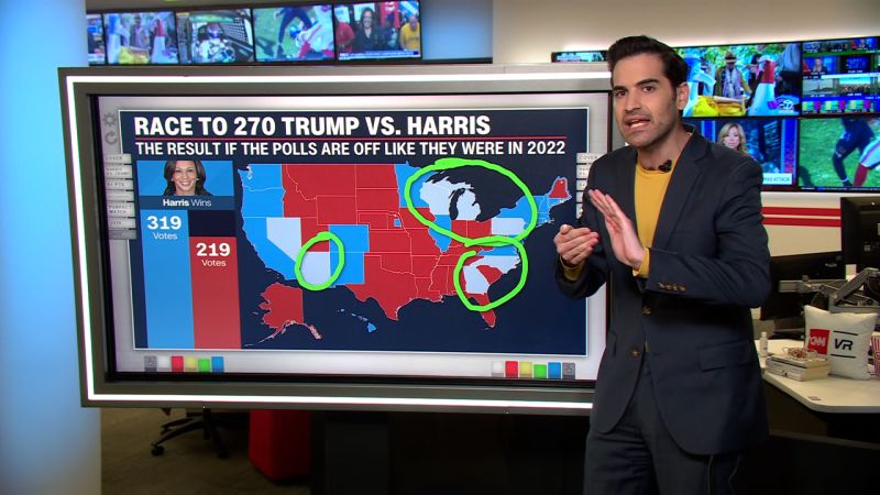 Video: Polls show where Harris and Trump stand in swing states weeks before the election | CNN Politics