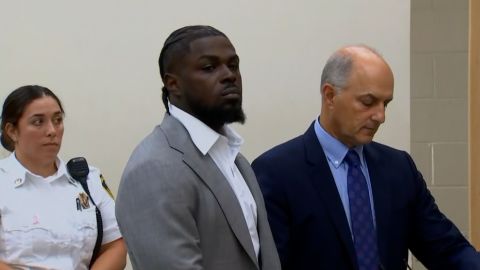 Jabrill Peppers appears in court in Quincy, Massachusetts, on Monday, October 7.