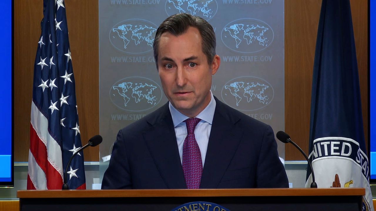 State Department spokesperson Matthew Miller speaks during a breifing on  Wednesday, October 9.