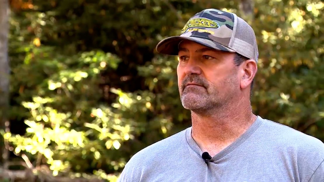 Bryan Craig speaks during an interview on October 9, 2024 in Fairview, North Carolina.