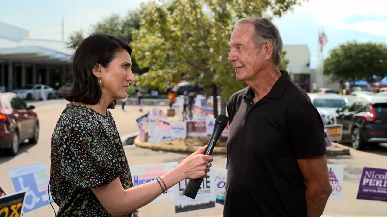 Chuck Sutherland, a Republican, told CNN's Rosa Flores he voted for Kamala Harris.