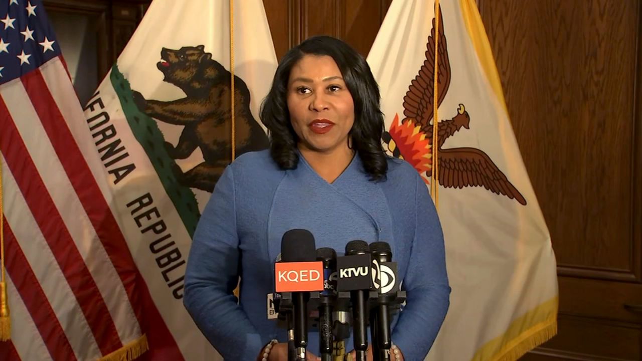 London Breed, mayor of San Francisco, speaks during a press conference on Thursday, November 11.