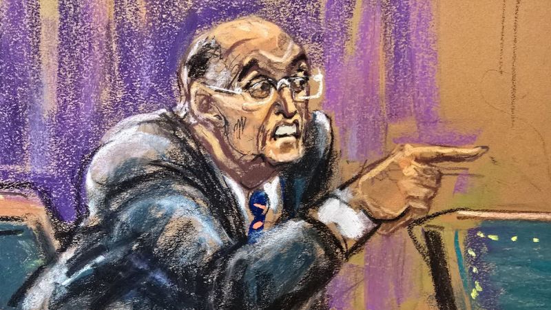 Video: Courtroom sketch artist describes Giuliani’s behavior inside court