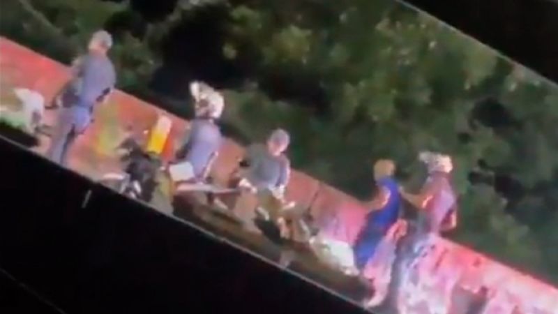 Video of military police officer throwing man off bridge sparks anger in Brazil