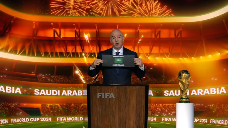 Saudi Arabia officially announced as the 2034 World Cup host. Human rights groups warn of ‘unimaginable human cost’