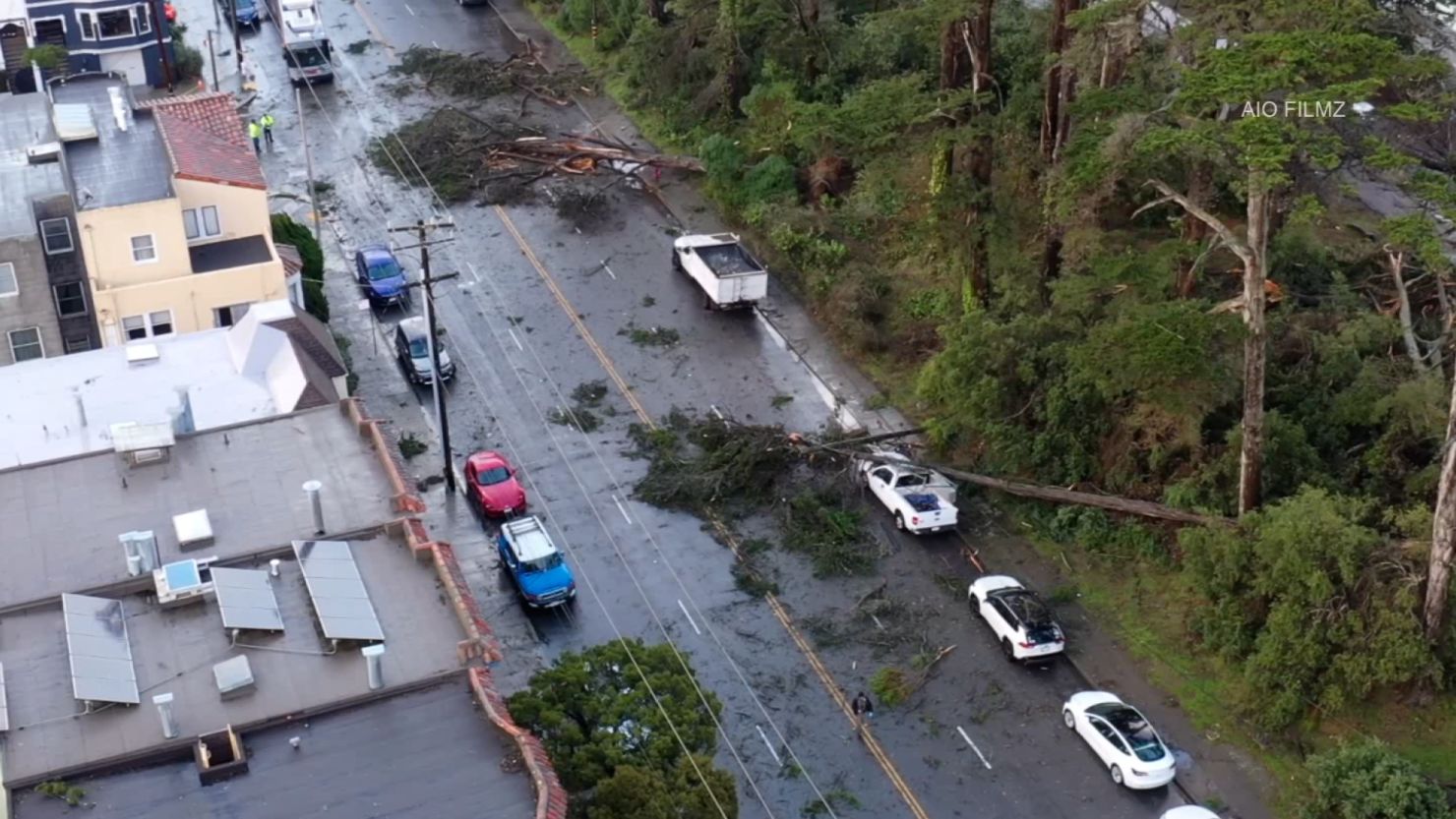 Downtown San Francisco experiences first tornado warning in recorded