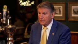 Senator Joe Manchin is interviewed at the Dubliner in Washington, DC, on December 19, 2024.