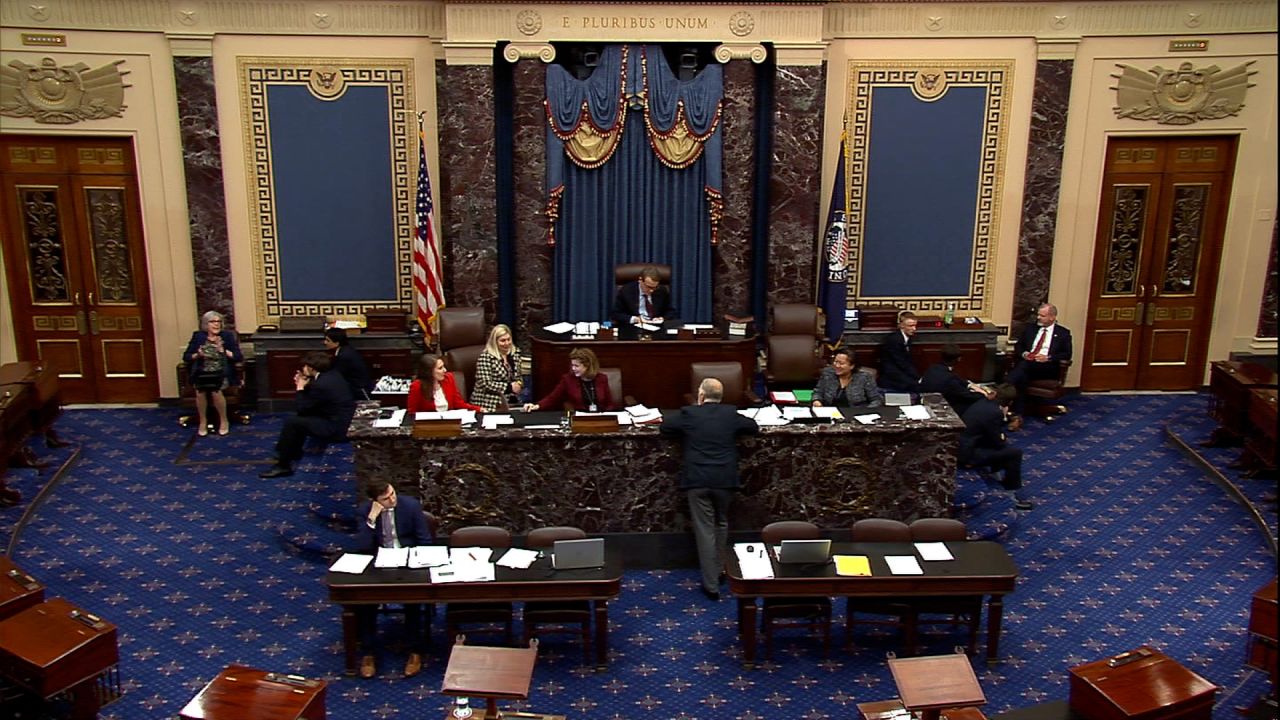 The Senate floor is seen on December 20.